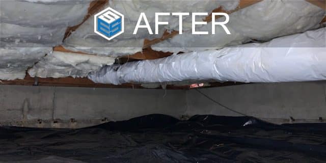 AFTER - Crawl space Insulation installation - Tacoma, WA 98443