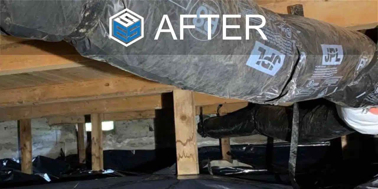 Crawl space clean up & Air duct insulation project in Renton