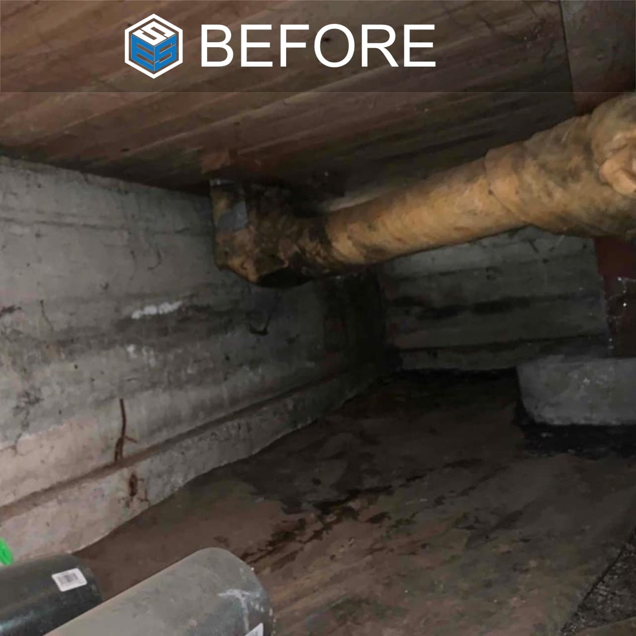 BEFORE - Air ducts insulation - Renton, WA 98055