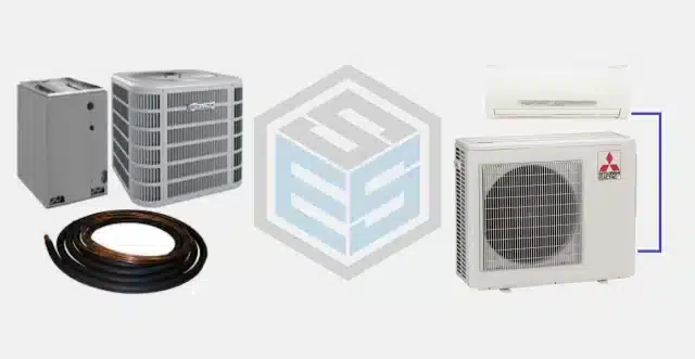 The difference between a Mini split A/C and a Central A/C system