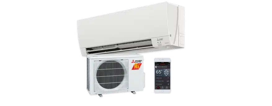 Heating & Air Conditioning Mitsubishi Electric Ductless Mini Splits Installation & Service.