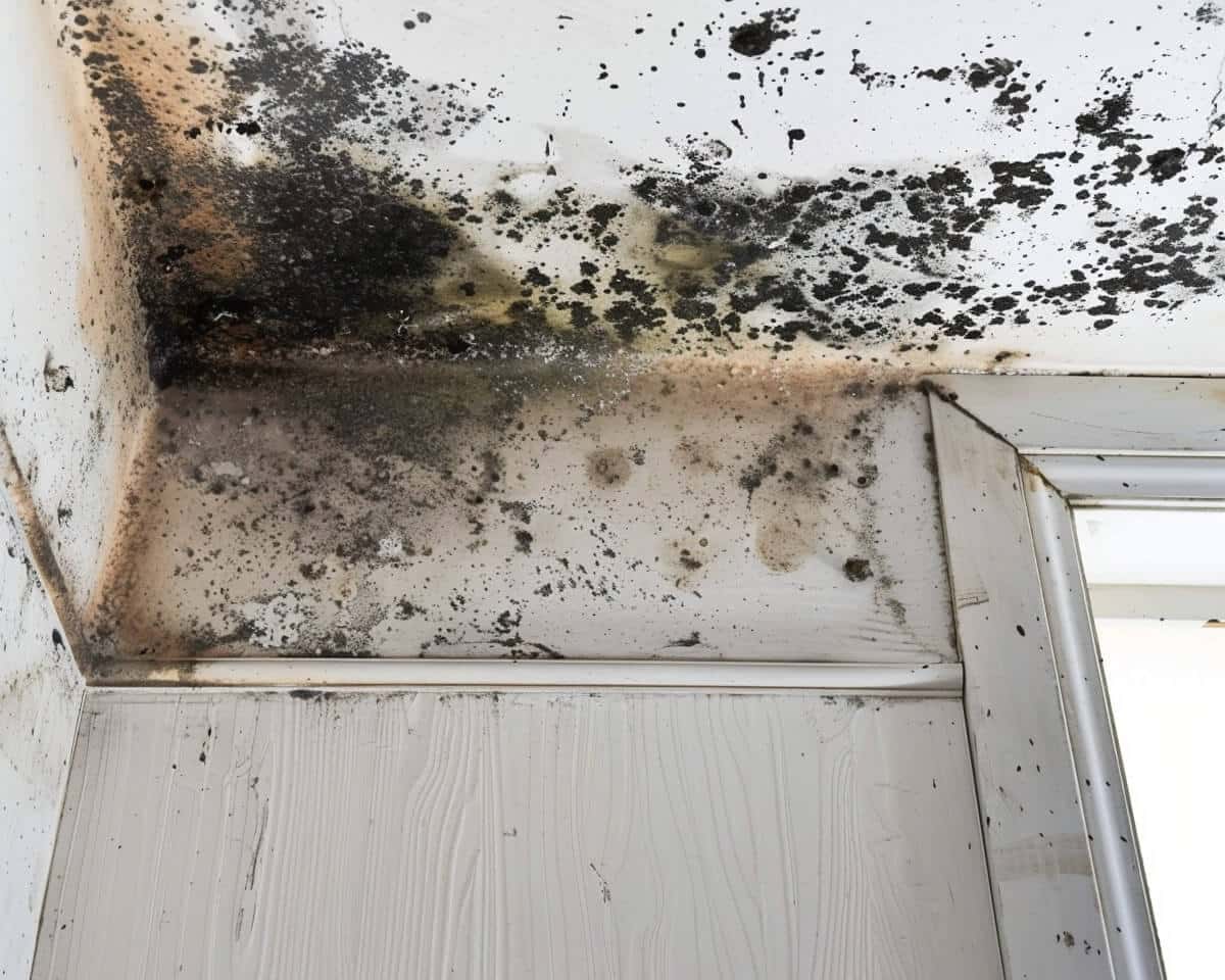 Black mold is easily hidden by air ducts